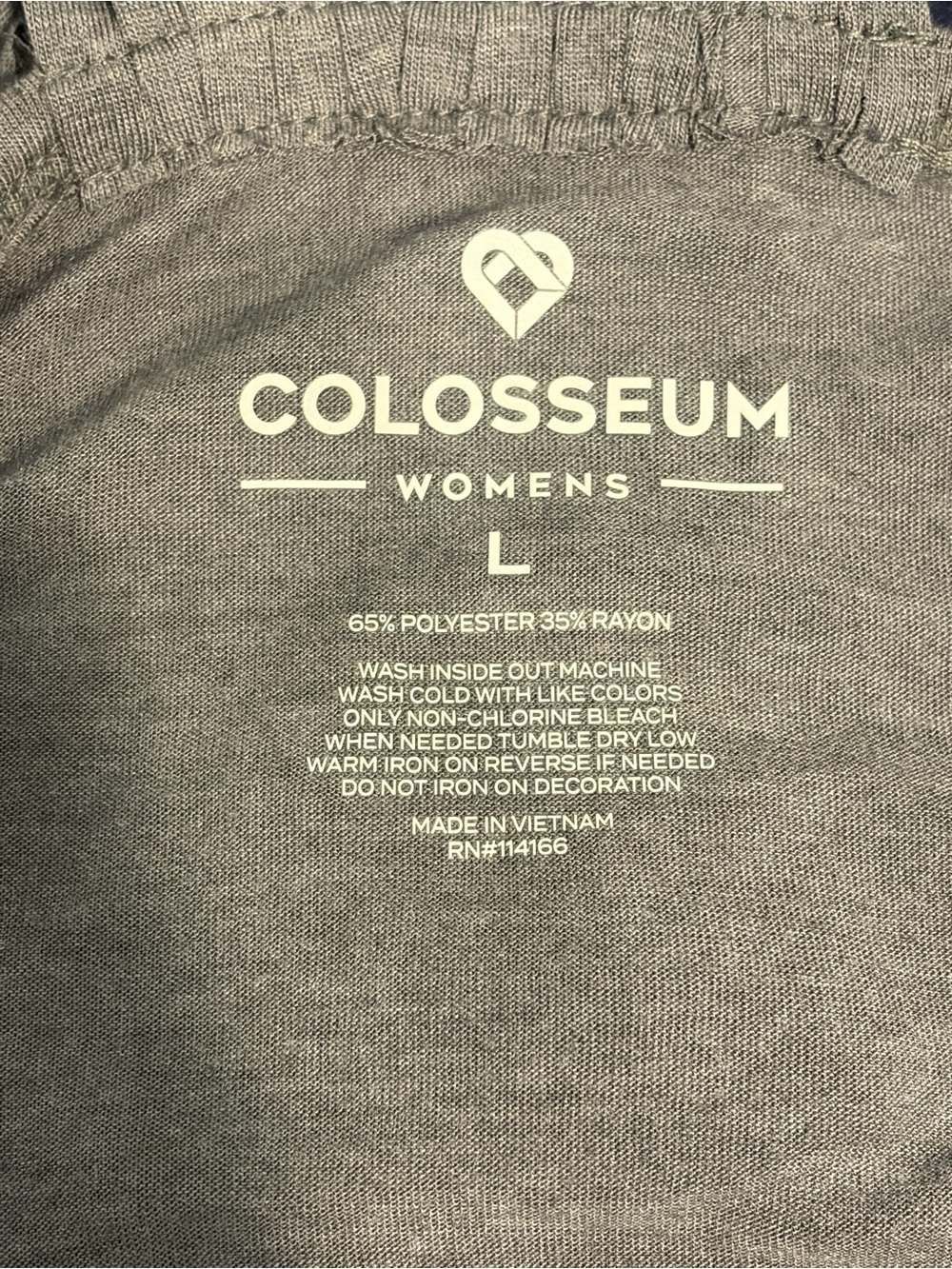 NWT Auburn Tigers Gray Macrame Racerback Tank Top by Colosseum Size Large - Picture 3 of 3